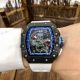 Replica Richard Mille RM11-04 Mens Watch Carbon fiber White Rubber Strap (5)_th.jpg